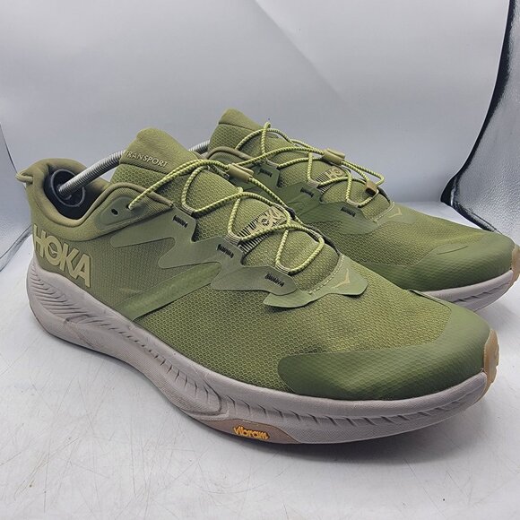 Hoka One One Other - Hoka One One Transport Mens 15 D Green Running Athletic Shoes 1123153 AHMS